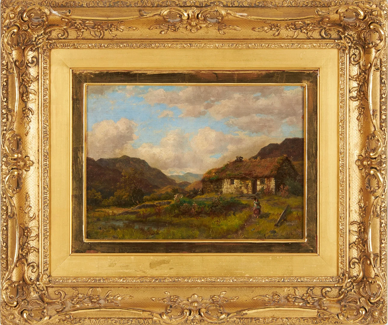 GEORGE CAMMIDGE (1846-1916). "Cottage in Loch ***". — Paintings — Stockholms Auktionsverk Magasin 5