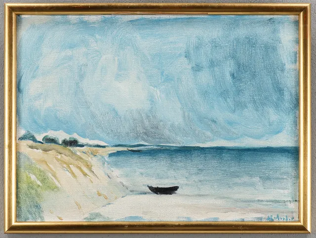 RUBEN HELEANDER. Olja på duk, signerad.
