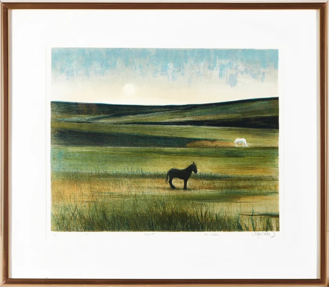 Sand, Vebjørn — "Saganatt" — Kunst/Grafikk — Blomqvist