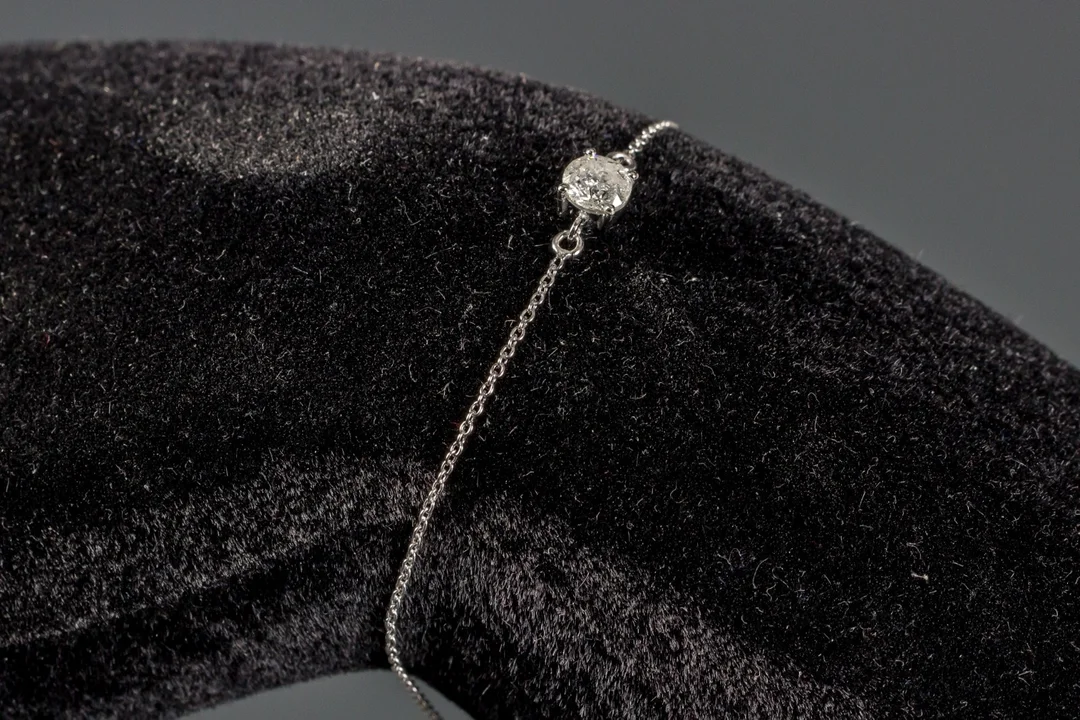 Brilliant armbånd af 14 kt. hvidguld 0.54 ct — Jewellery/Bracelets — Lauritz
