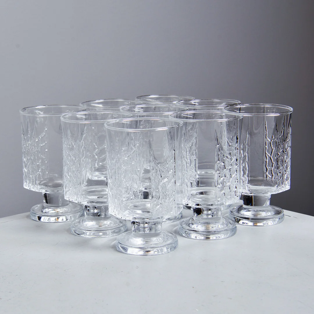 TIMO SARPANEVA. Vinglas, "Kalinka", 9 st, Iittala, Finland. — Utility glass — Formstad Auktioner