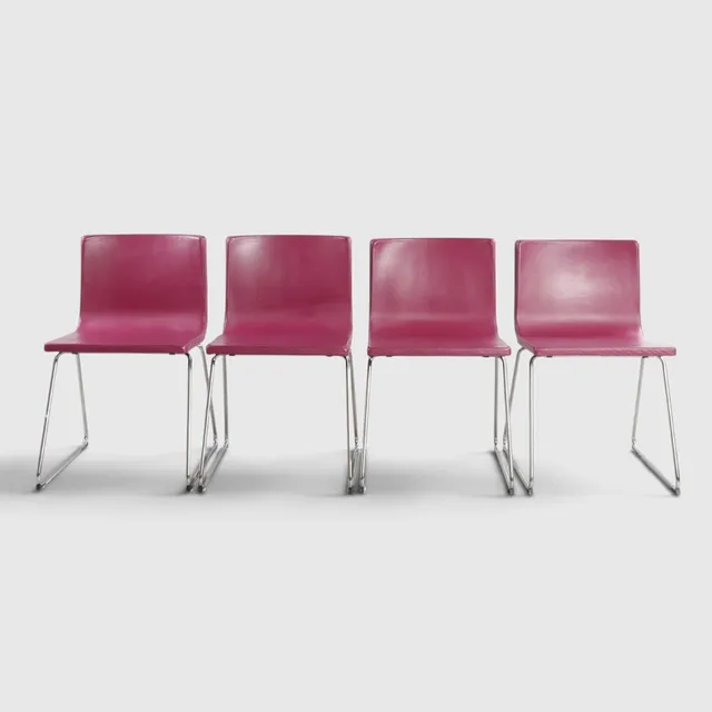 OLA WIHLBORG. Fire spisebordsstole lilla "Bernhard", Ikea Sverige, 2010'erne.