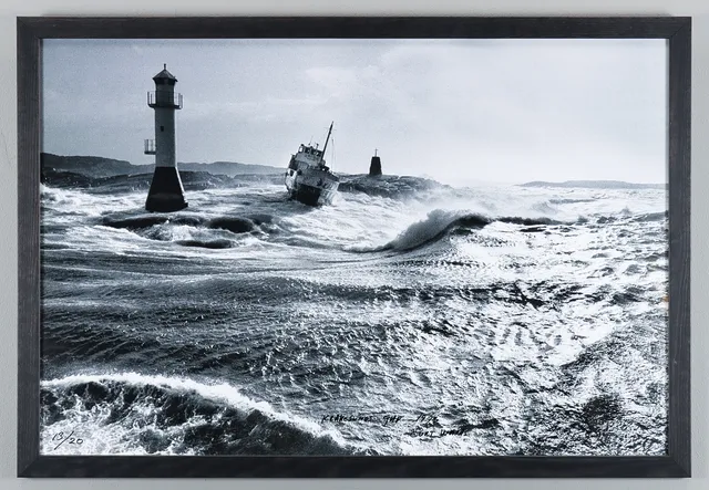 CURT WARÅS. "Kråkesunds gap", Fotografi, signerad och numrerad 13/20.