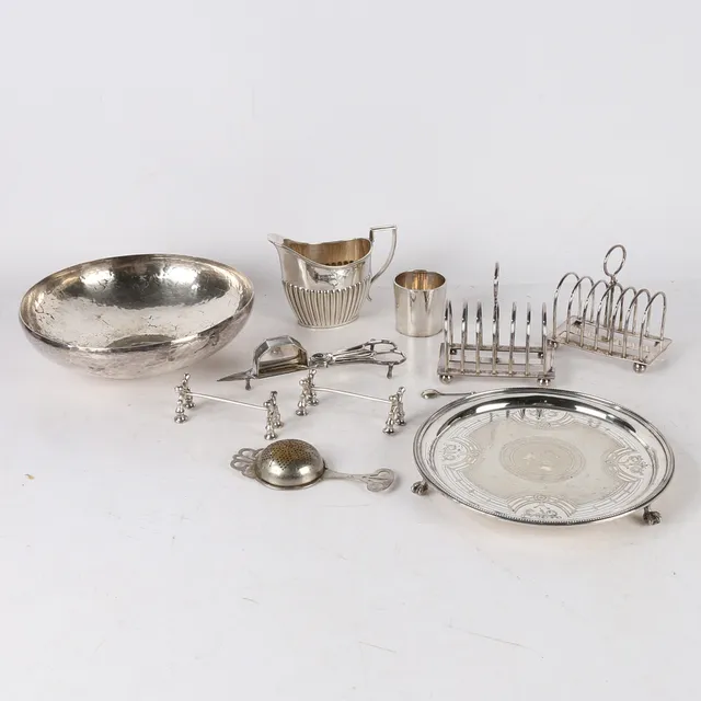 SILVER PLATED WARE.