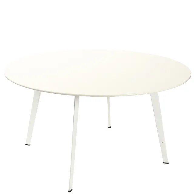 Jacob Wagner for Montana. JW 140 circular dining table in white/white