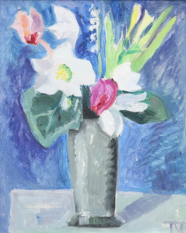 TORA VEGA HOLMSTRÖM. BLOMSTERSTILLEBEN.