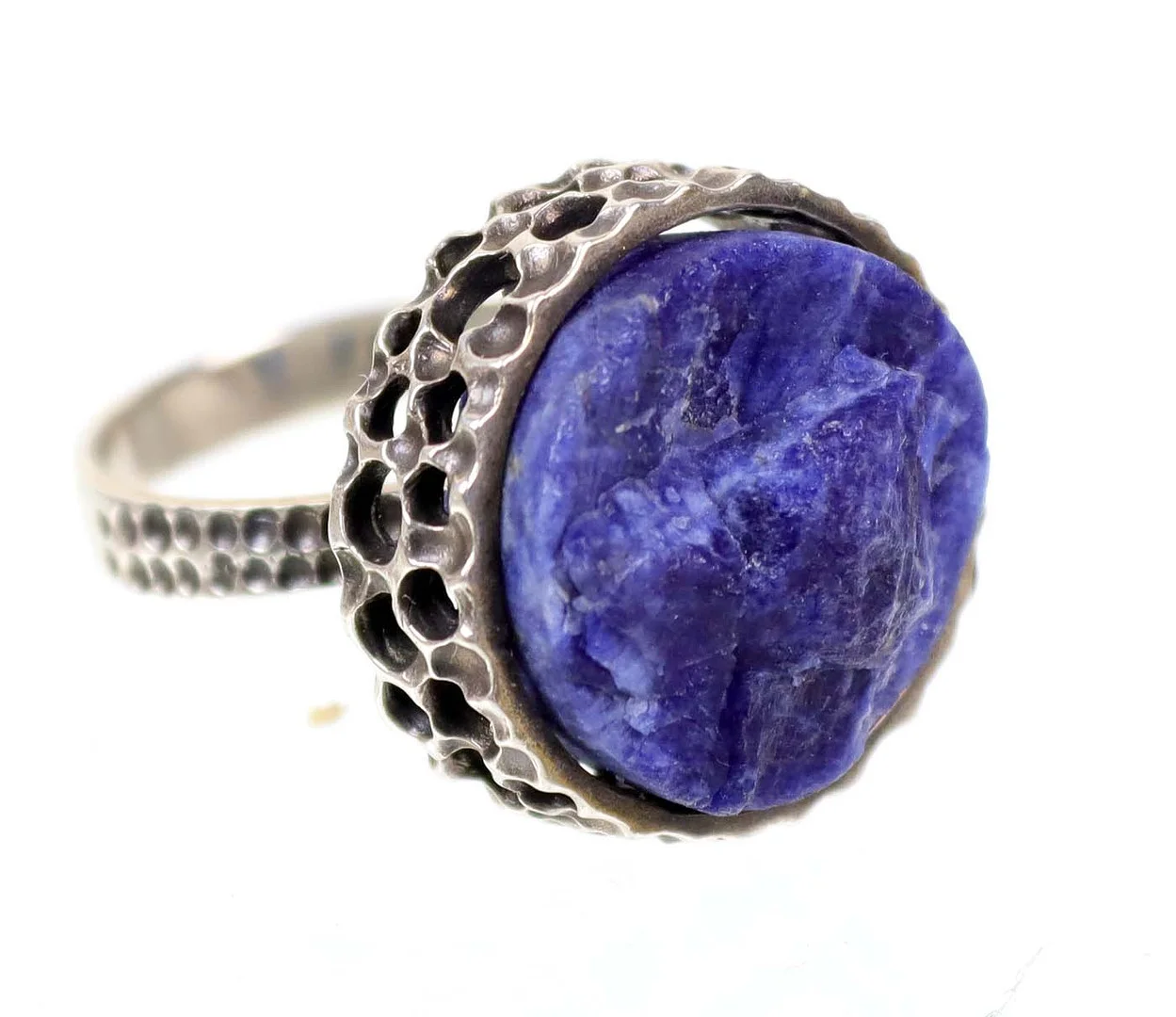 DESIGNER RING MIT SODALITH, SILBER 925. — Rings — Auktionshaus Bossard