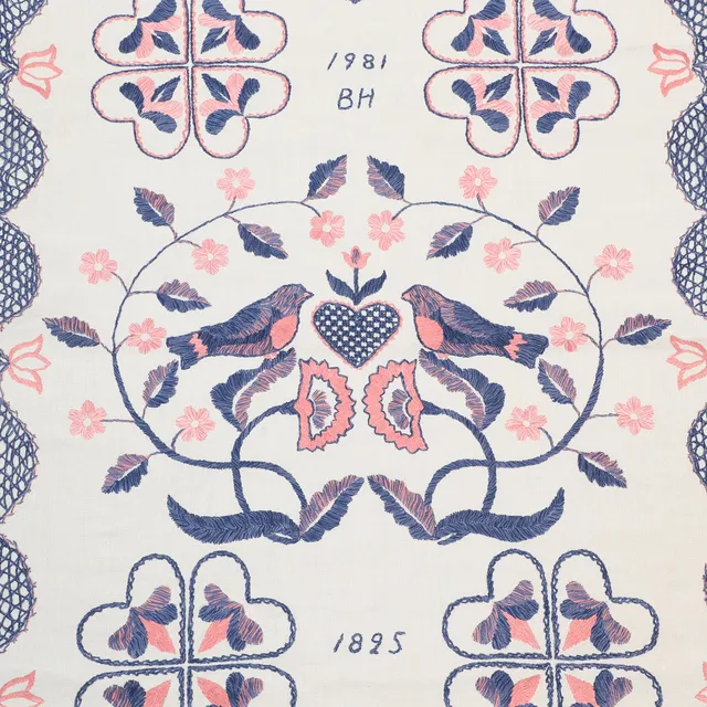 BLEKINGESÖM, hängkläden, 2 st, textil, 1900-tal.