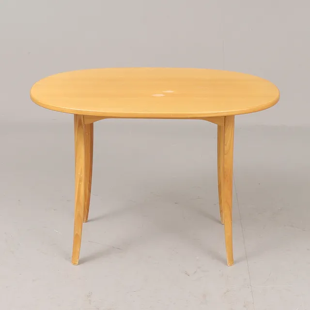 CARL MALMSTEN. Sidobord, "Ovalen", björk.