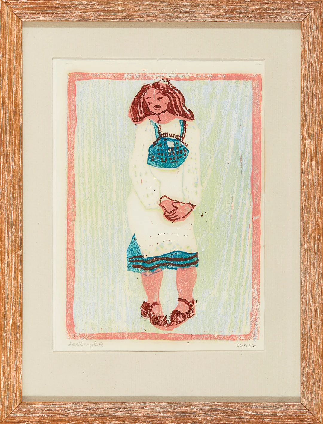 Egner, Thorbjørn — "Jenten som skulle akte mødommen sin" 1943 — Kunst/Grafikk — Blomqvist