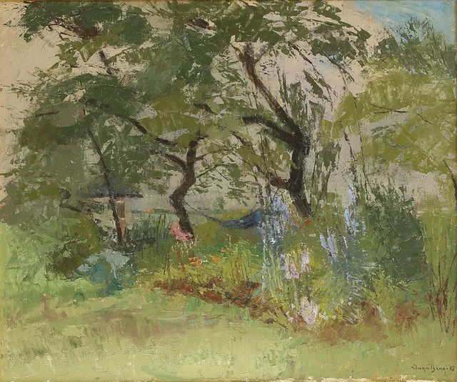 INGA BERG. Olja på duk, signerad -73.