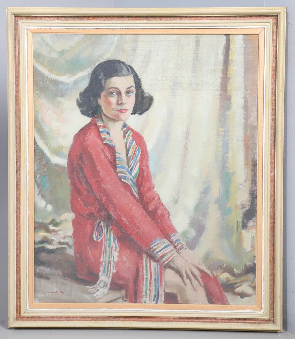 FRANCIS WYNNE THOMAS (1907-1989). PORTRAIT OF A LADY. — Paintings — Lawrences Auctioneers