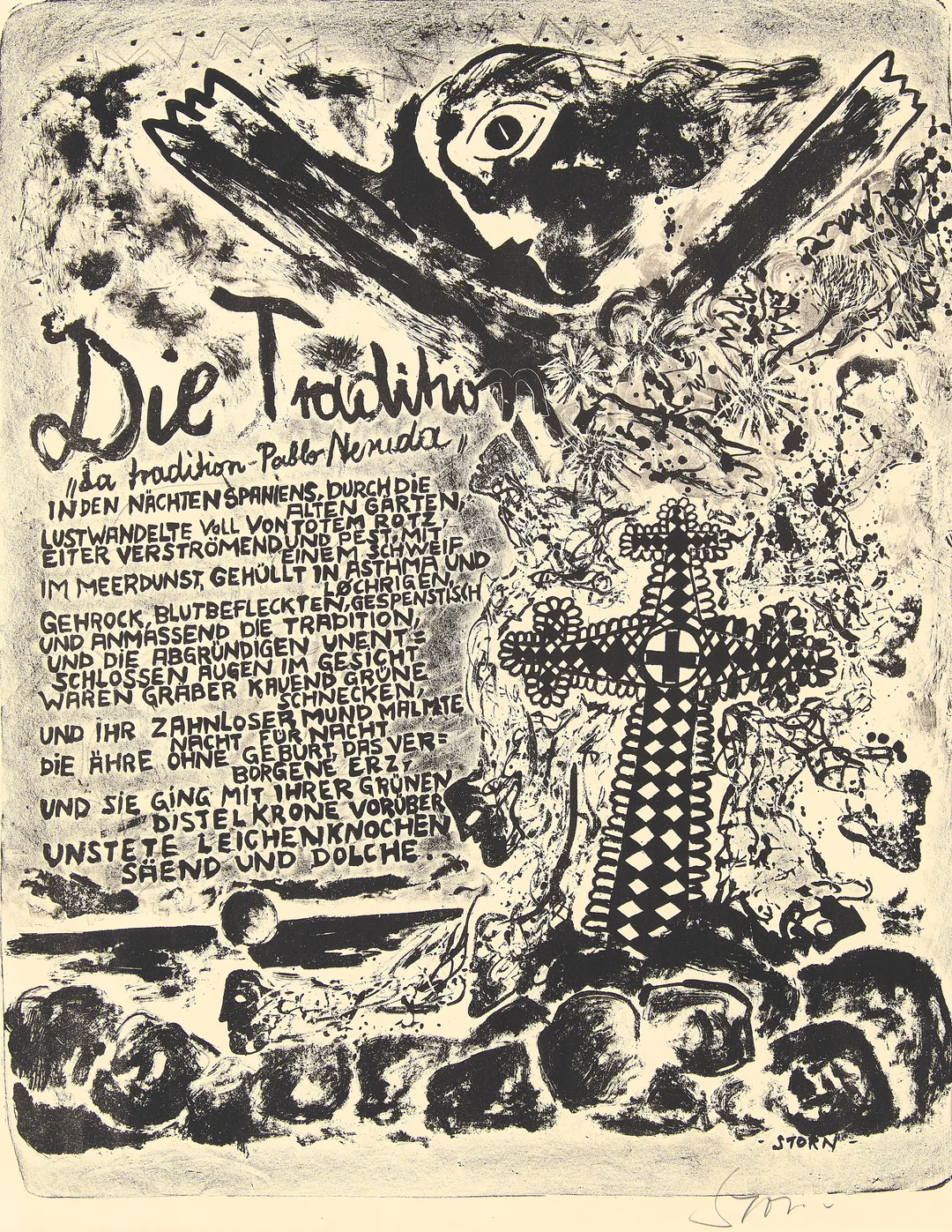 Storn, Willibald — "La Tradición" 1965 — Kunst/Grafikk — Blomqvist