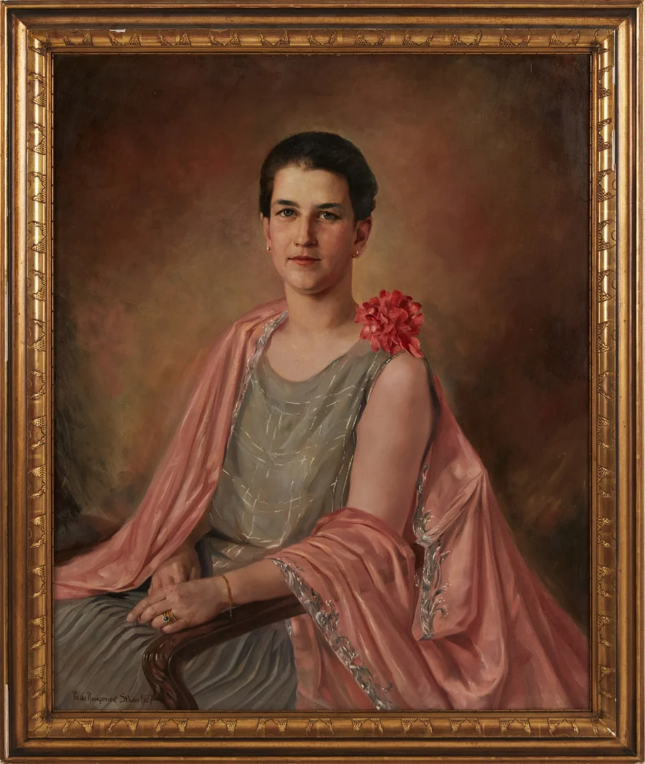 PHILIPPE DE ROUGEMONT (1891-1965). Porträtt, olja på duk, signerad Ph de Rougemont, Stockholm, 1927. — Paintings — Stockholms Auktionsverk Magasin 5