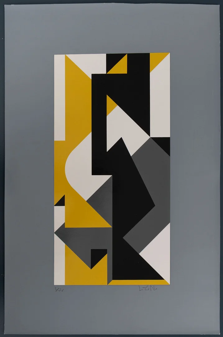 LARS-GUNNAR NORDSTRÖM. Komposition, signerad, serigrafi, KV. — Engravings & Prints — Stockholms Auktionsverk Helsinki