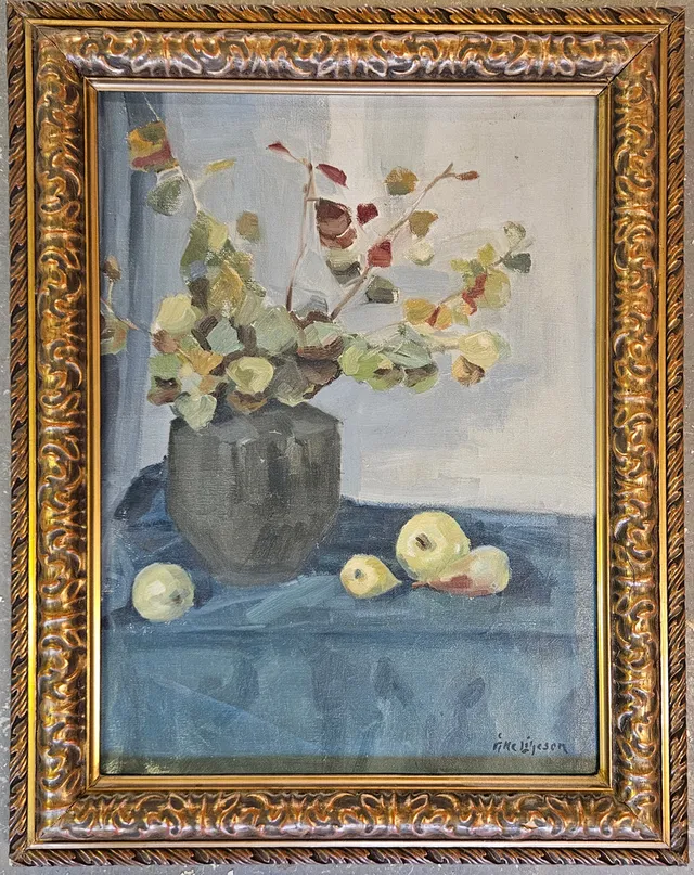 ÅKE LILJESON. Stilleben. Olja på duk. Signerad.