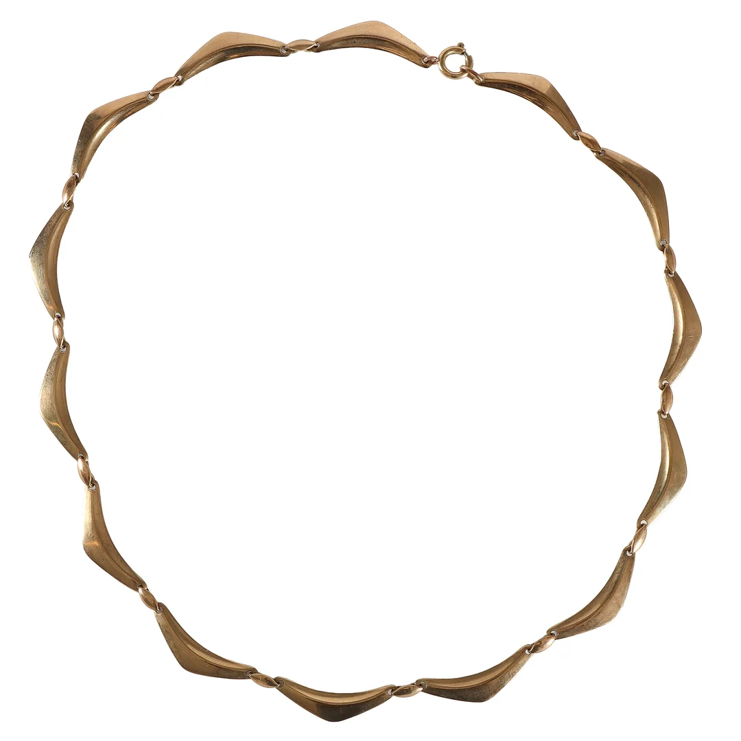 Herman Siersbøl. Necklace of 8 kt gold. — Jewellery/Necklaces, pendants — Lauritz
