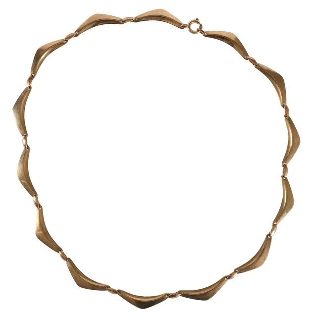 Herman Siersbøl. Necklace of 8 kt gold.