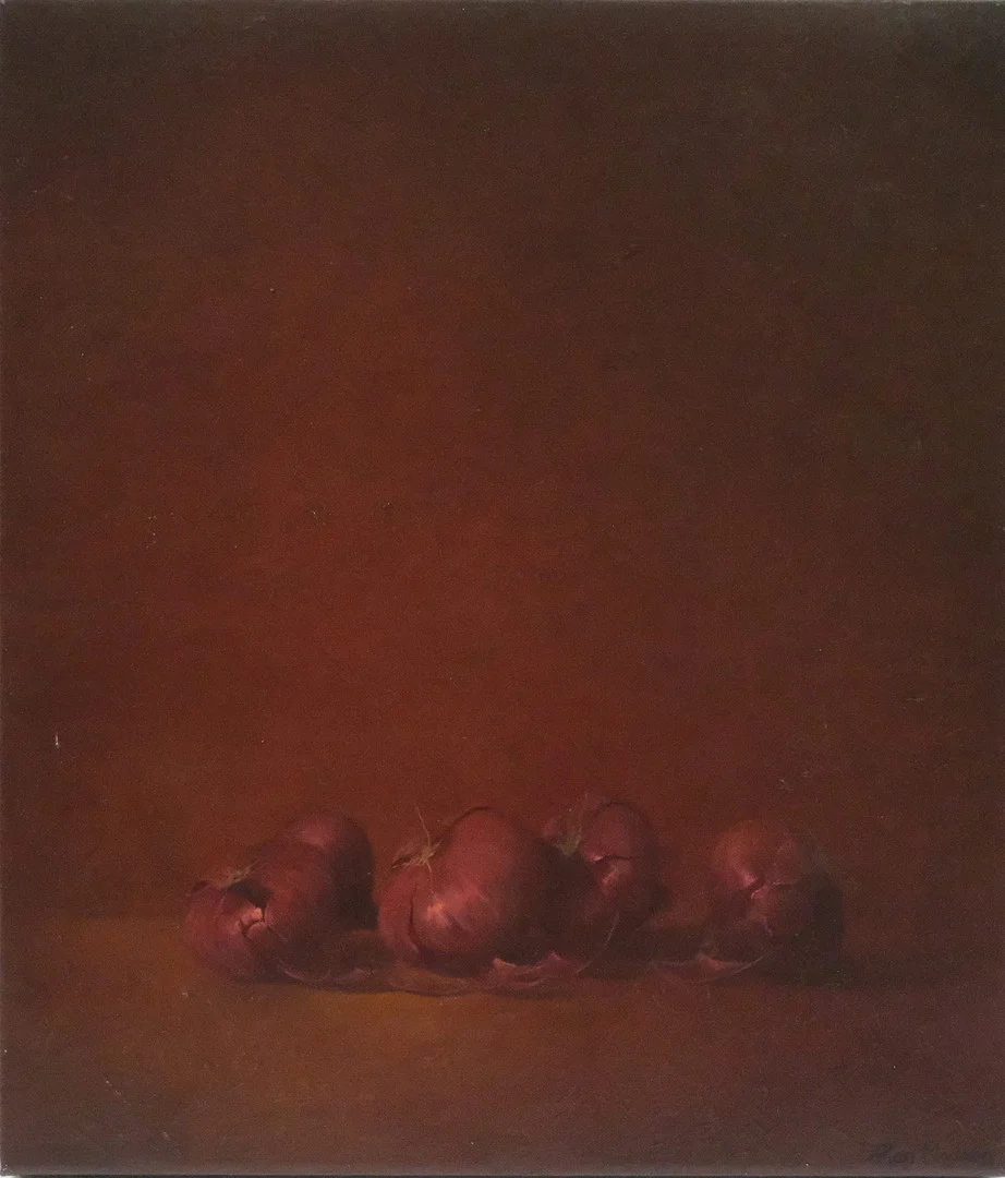 ALLAN MADSEN. OLJA PÅ DUK. STILLEBEN. — Engravings & Prints — Björnssons Auktionskammare