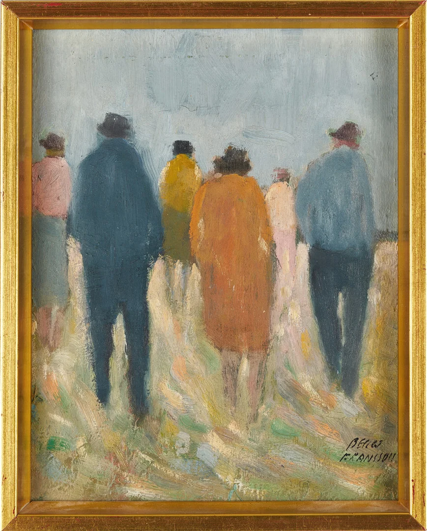 BENGT FRANSSON (Född 1935). "Vägen mot havet, Halland", signerad, olja på duk. — Paintings — Crafoord Auktioner Stockholm