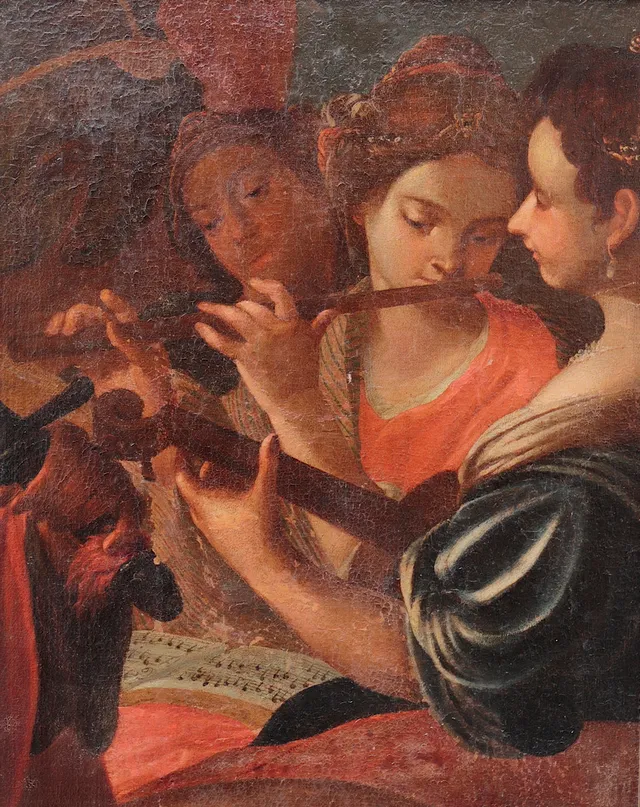 ITALIAN SCHOOL, 17TH CENTURY. FOLLOWER OF MATTIA PRETI. Concert.
