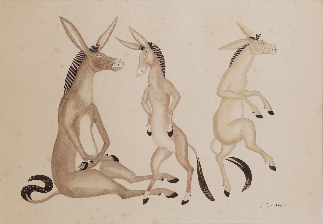 JOSEP GRANYER (1899–1983). Asnos. — Drawings — Barcelona Auctions