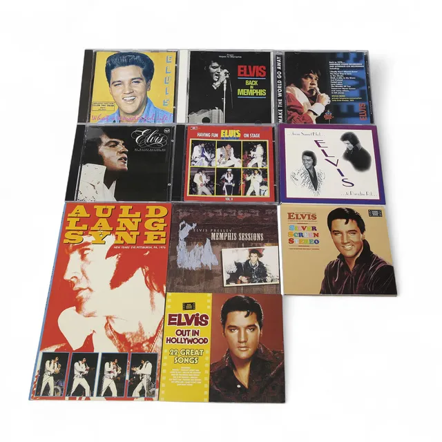 ELVIS PRESLEY. CD boxar, 10 stycken.