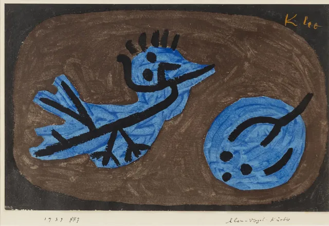 Paul Klee, efter, "Blauer-Vogel-Kürbis".