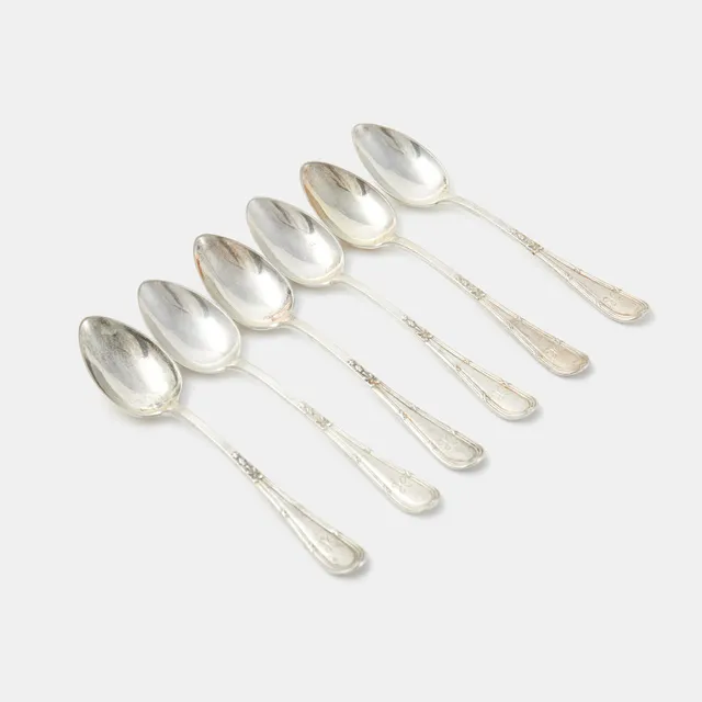 KAFFESKEDAR. 6 st, silver.