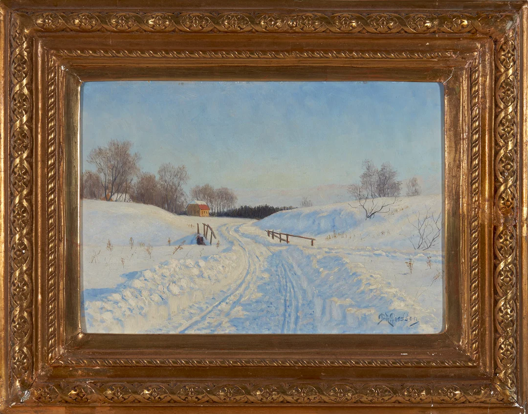 Persson, Peter Adolf — Vinterlandskap — Kunst/Maleri — Blomqvist
