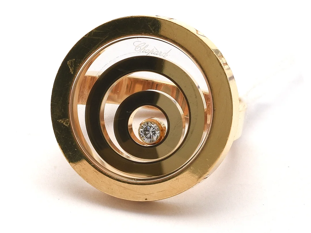 Ring Chopard Happy Spirit 18K 22,8g Ø17¼ med diamant ca0,05ct nr 82/5418-20 3110389 repig — Smycken/Ring — Kaplans