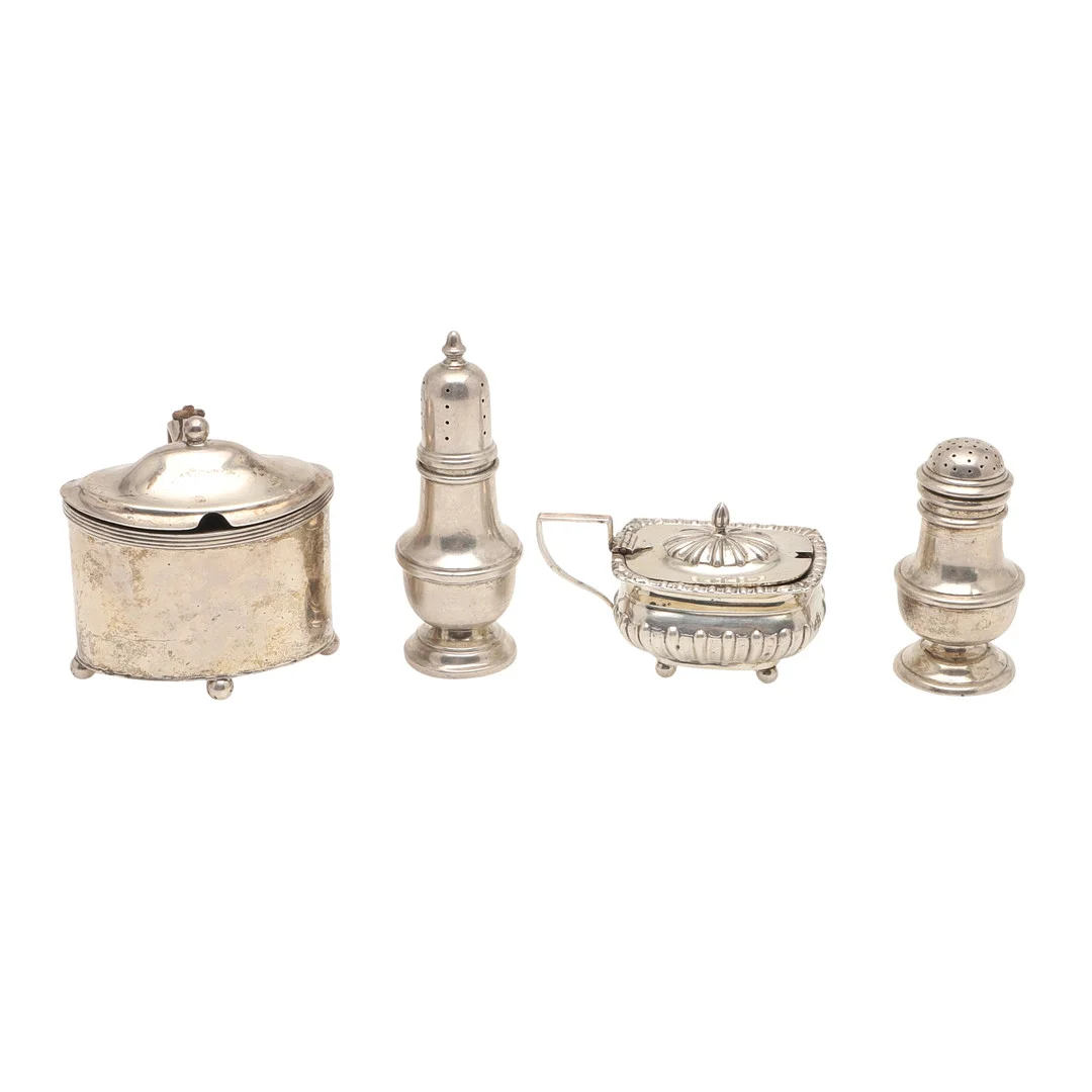 SILVER CONDIMENTS. — Silver — Lawrences Auctioneers