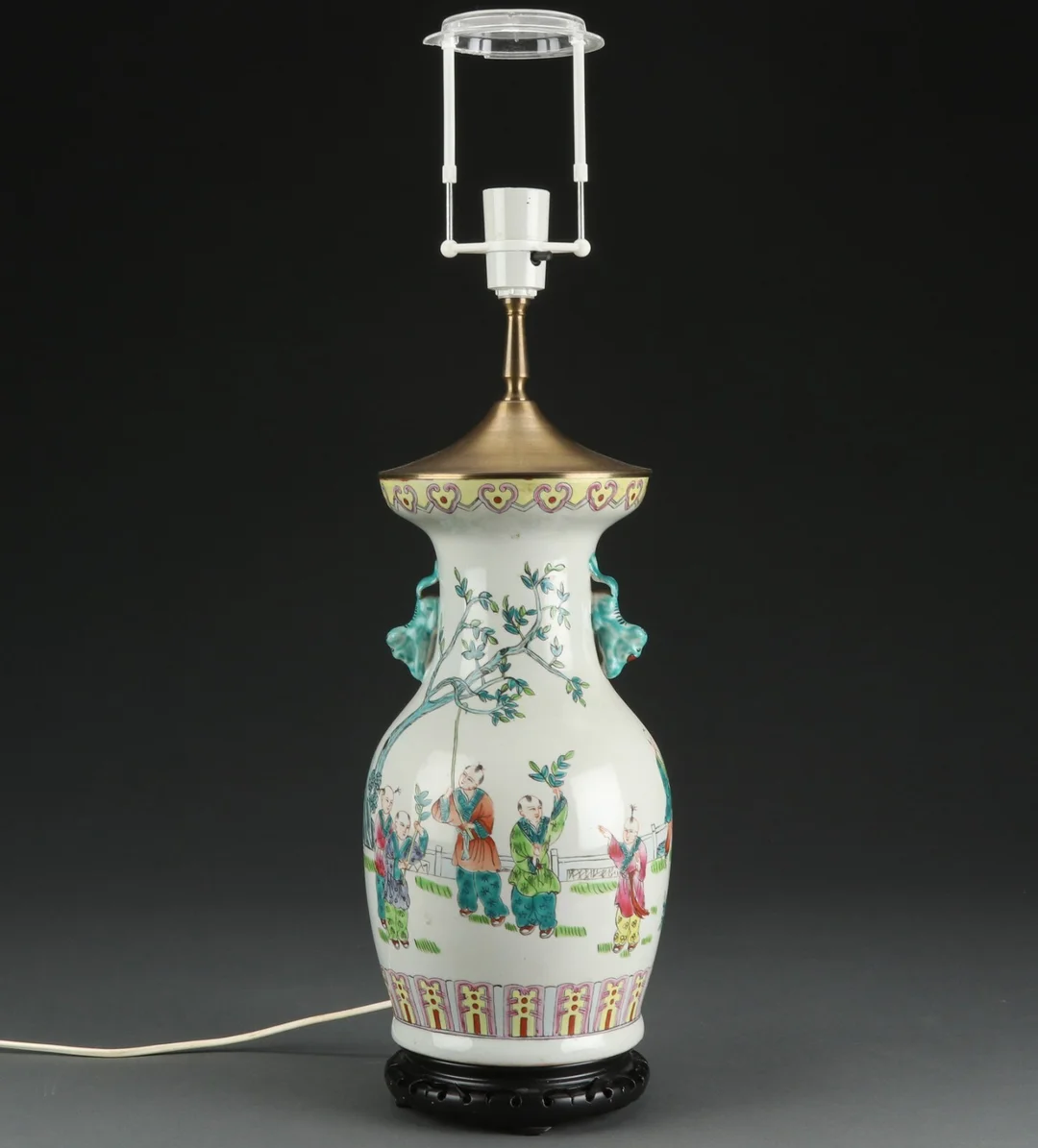 Kinesisk vase/lampe, 1900-tallet — Hobby and collectibles/Asian art — Lauritz