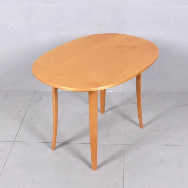 CARL MALMSTEN. Sidobord, "Ovalen", björk.