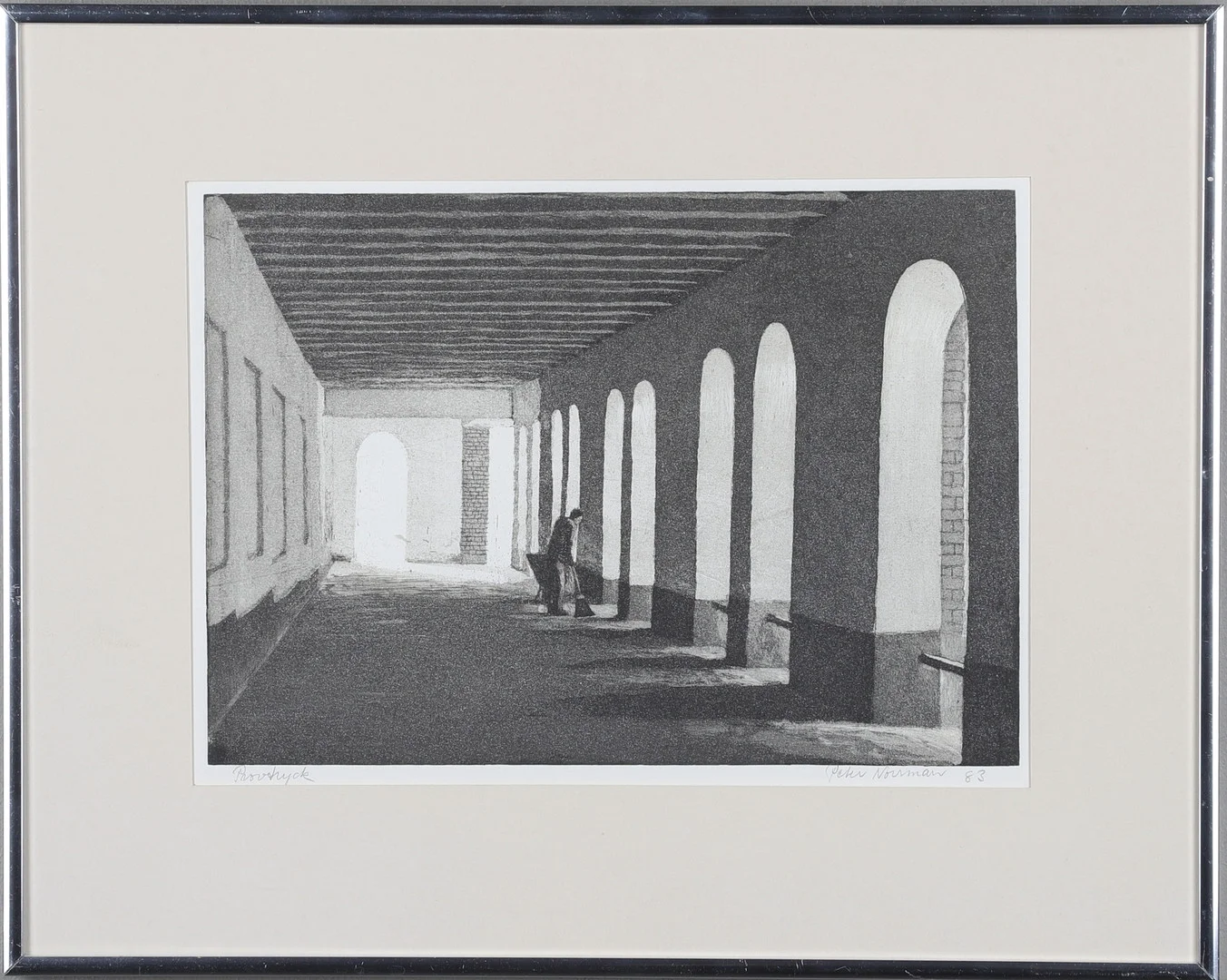 PETER NORRMAN. etsning, provtryck, signerad och daterad -83. — Engravings & Prints — Gomér & Andersson Norrköping