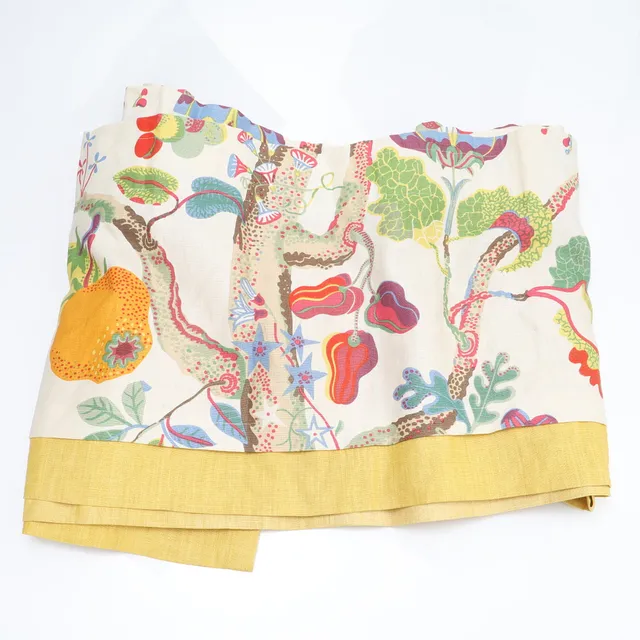JOSEF FRANK. Gardinkappa, "Vegetable tree", Firma Svenskt Tenn,390 cm.