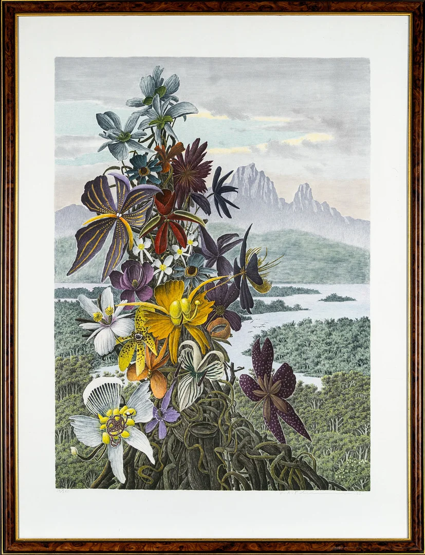 KARL AXEL PEHRSON. Färglitografi, Signerad, -82, Numrerad 30/385. — Paintings — Norrlands Auktionsverk