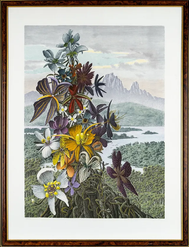 KARL AXEL PEHRSON. Färglitografi, Signerad, -82, Numrerad 30/385.