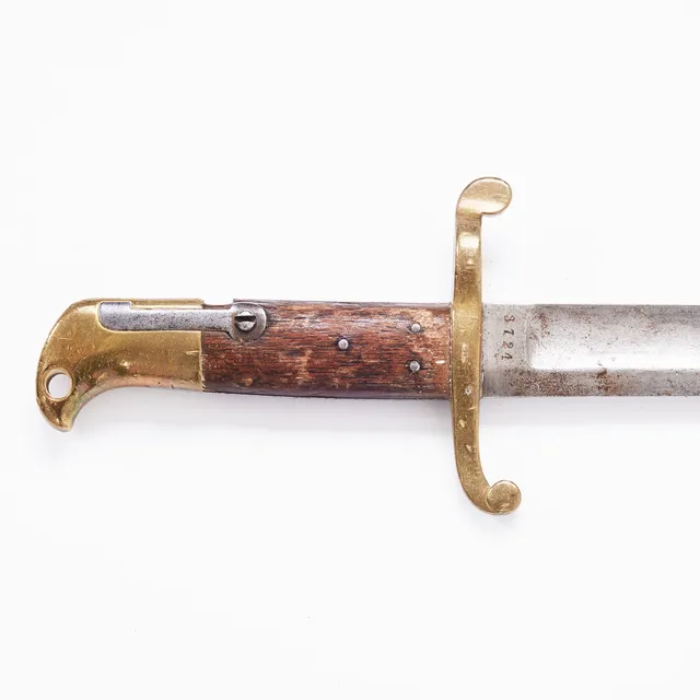 SABELBAJONETT, norsk, m/1860, Kongsberg Våpenfabrikk, märkt med fabriksmärke samt kontrollstämpel.