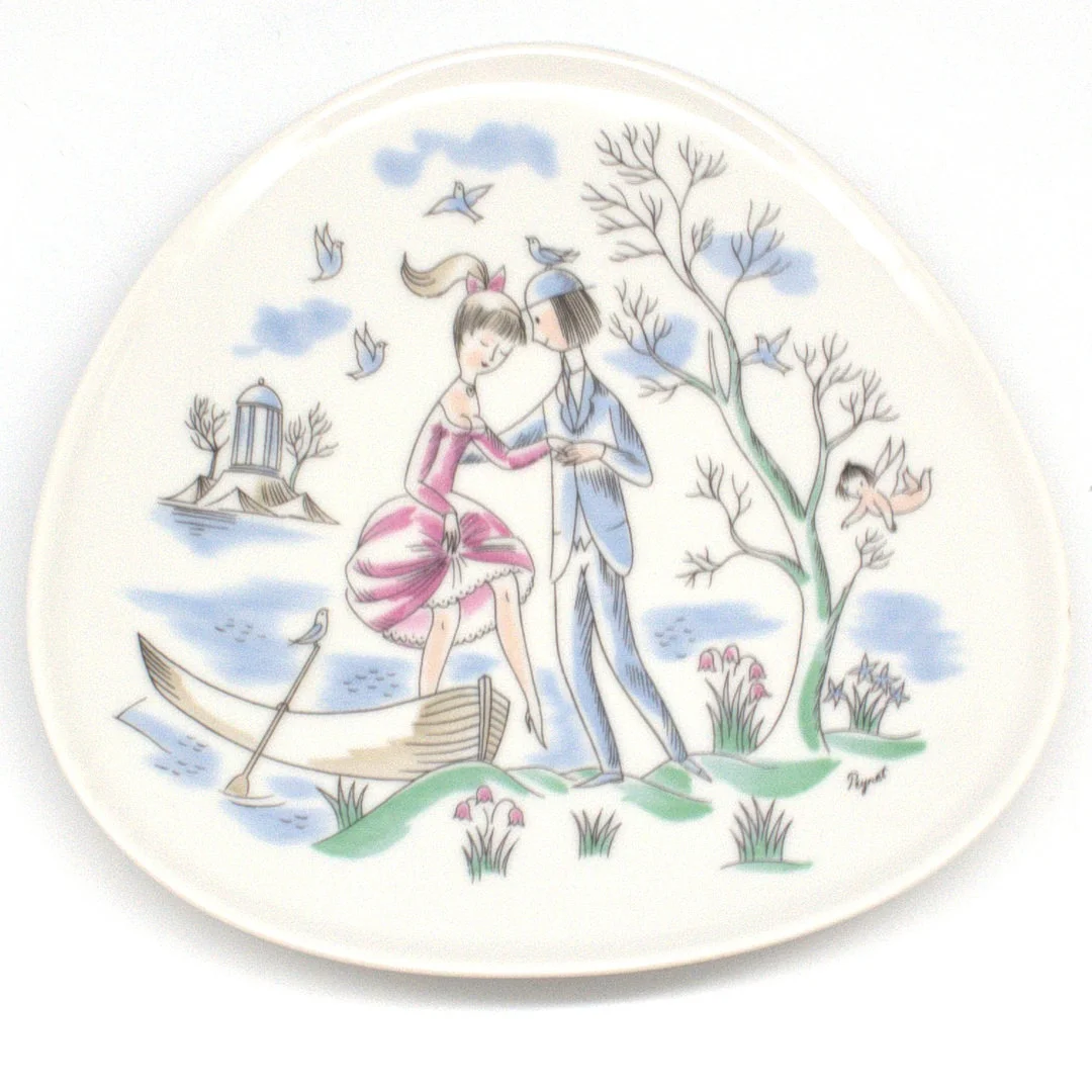 RAYMOND PEYNET. PORZELLAN SCHALE ROSENTHAL. CA. 19 CM. — European — Kunst- und Auktionshaus Kleinhenz