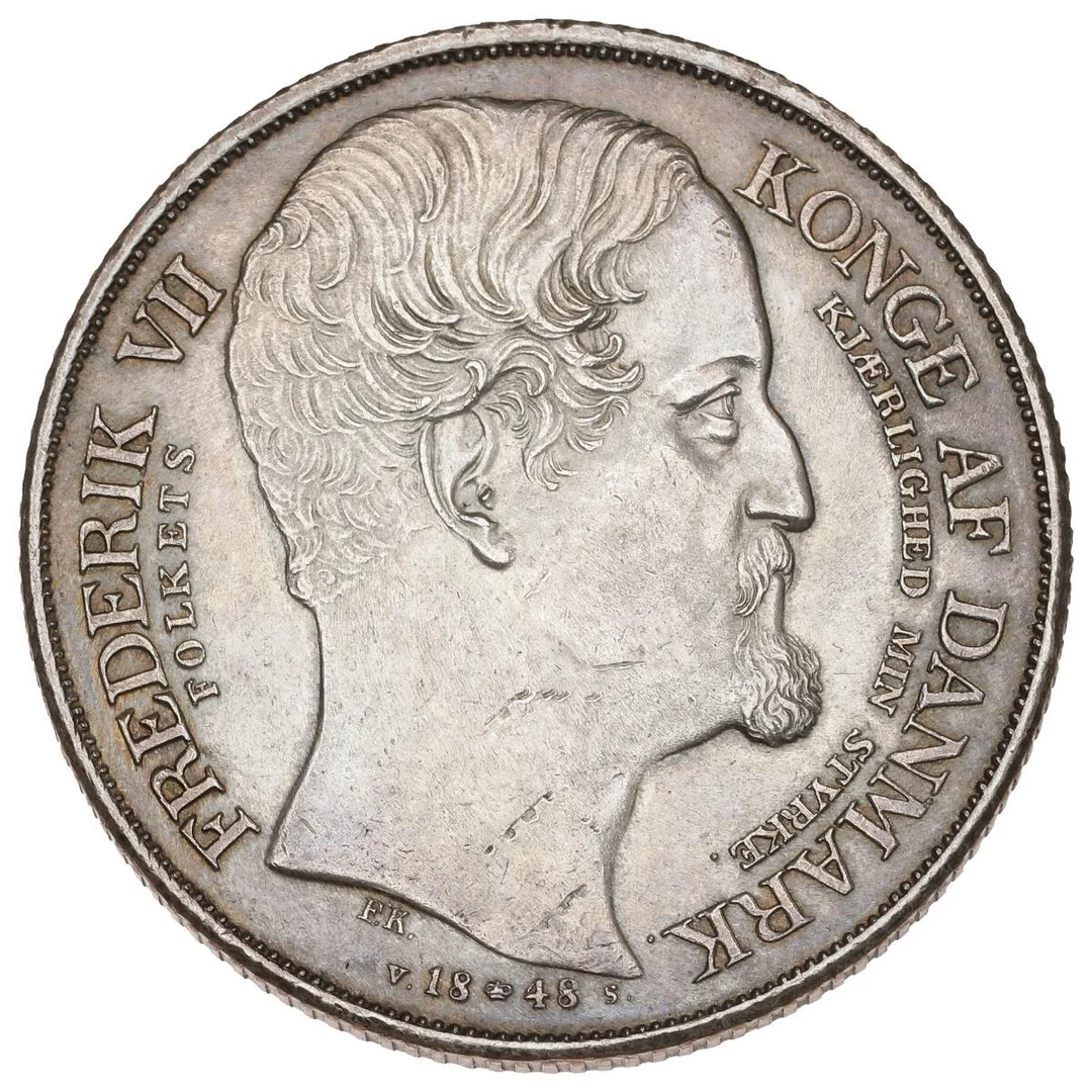 Frederik VII, speciedaler 1848 VS, “Accession”, H 3, scars — Coins, Medals & Banknotes/Denmark/Frederik VII, 1848–1863 — Bruun Rasmussen