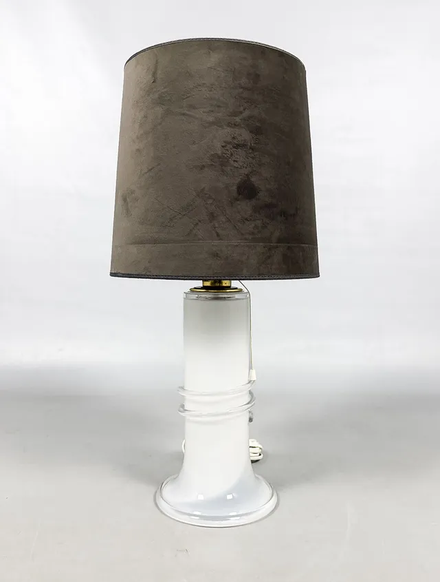 HANNELORE DREUTLER. BORDSLAMPA, glas, Ateljé Lyktan, Åhus, 1970-tal.