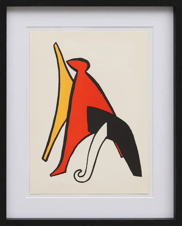 ALEXANDER CALDER. Originallitografi ur Derrière le Miroir nr 141 1963.