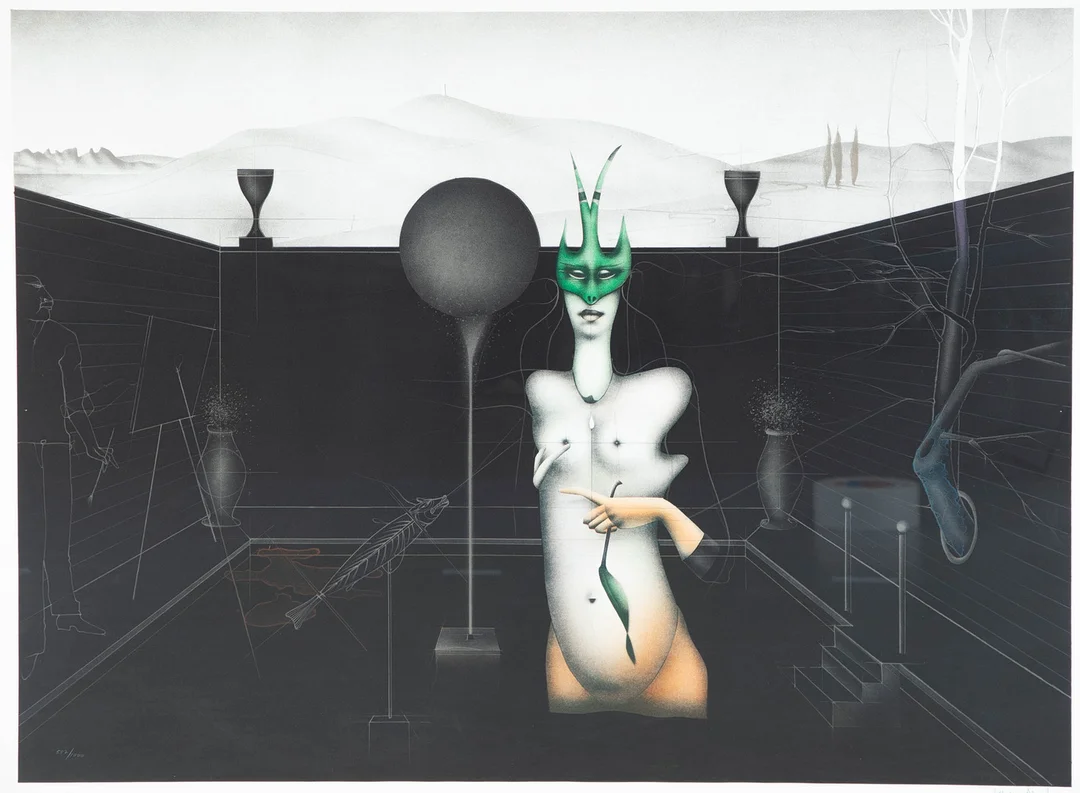 PAUL WUNDERLICH (1927-2010). Maler und Modell. — Engravings & Prints — Stockholms Auktionsverk Hamburg