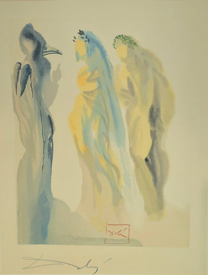 SALVADOR DALÍ. "La Divina Comedia", litografía firmada en plancha y a lápiz sobre papel. — Engravings & Prints — Arce Auctions
