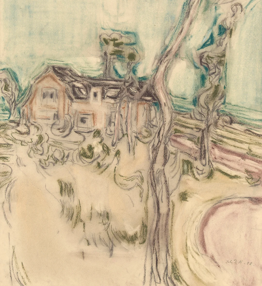 Nielsen, John David — "Fra Gotland" 1988 — Kunst/Øvrig billedkunst — Blomqvist