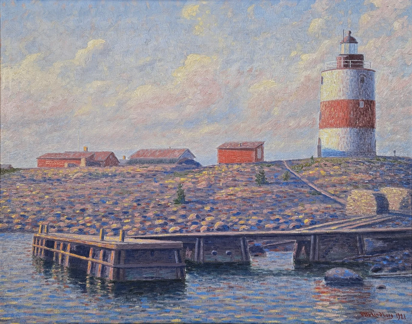 OTTO LINDBERG. Olja på duk, signerad Otto Lindberg och daterad 1921. — Paintings — Auktionshuset Thörner & Ek
