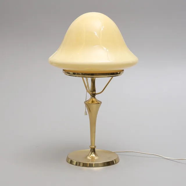 BORDSLAMPA, mässing, 1900-talets senare del.