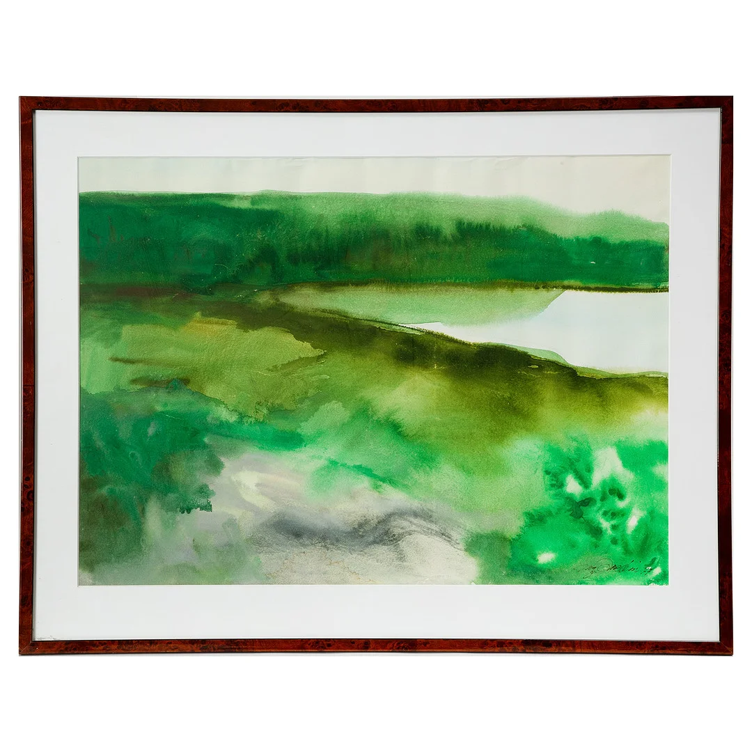 OIDENTIFIERAD KONSTNÄR. Akvarell, signerad och daterad 1977. — Paintings — Stockholms Auktionsverk Göteborg