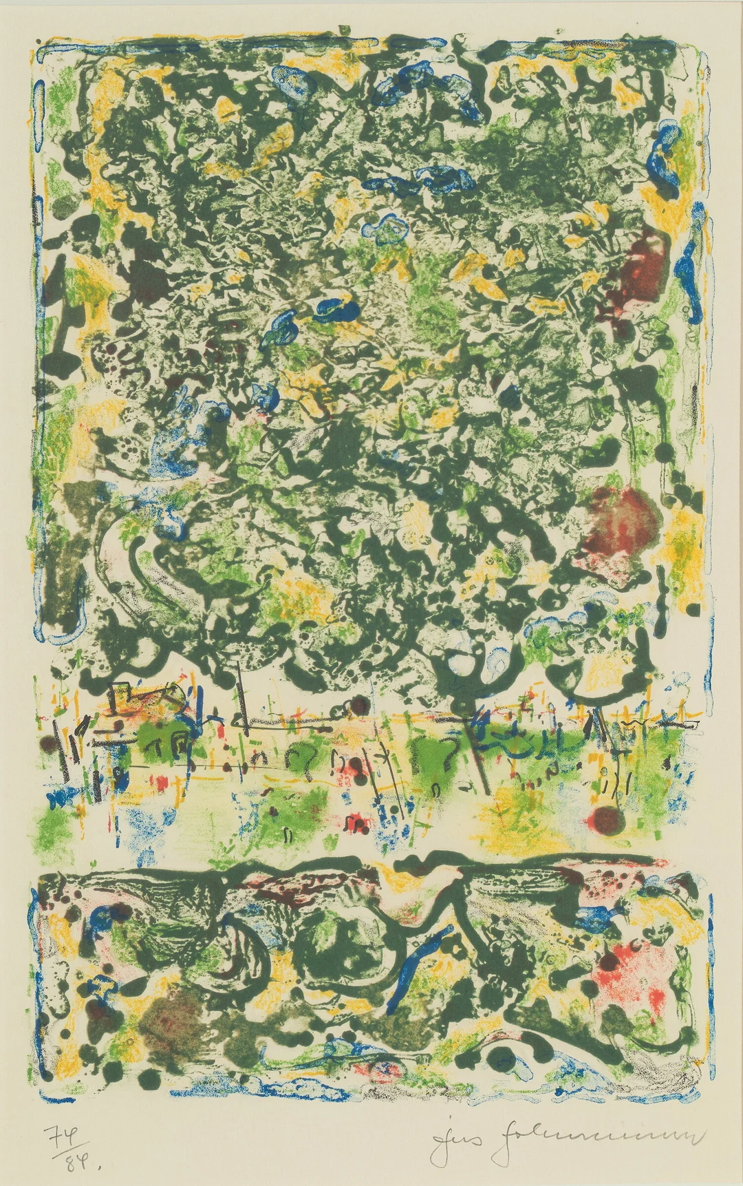 Johannessen, Jens — "Fransk landskap I" 1983 — Kunst/Grafikk — Blomqvist